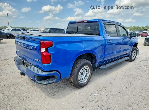 3GCUDEED5NG537982 2022 CHEVROLET SILVERADO Blue წინა მარჯვენა