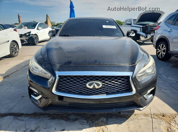 JN1EV7AP8KM517654 2019 INFINITI Q50 Black Rear view