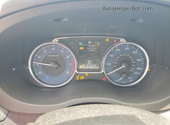 JF2GPADC9GH307314 2016 SUBARU CROSSTREK Black უკანა სავარძლების ხედი