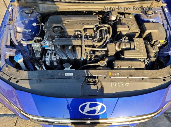 KMHLS4DG3SU032597 2025 HYUNDAI ELANTRA Blue Engine compartment view