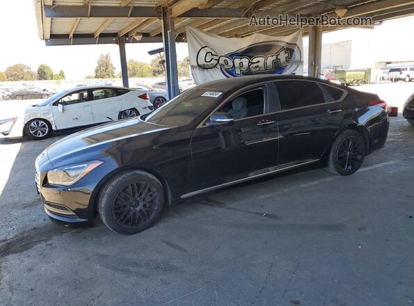 KMHGN4JE6HU166511 2017 GENESIS G80 Black უკანა მარცხენა