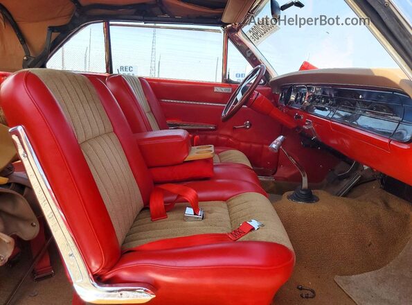 4H15F102658 1964 FORD FALCON Красный Вид салона спереди