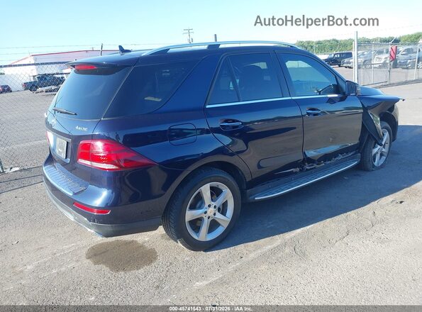 4JGDA0EB7GA671030 2016 MERCEDES-BENZ GLE 300D Blue Trasero derecho