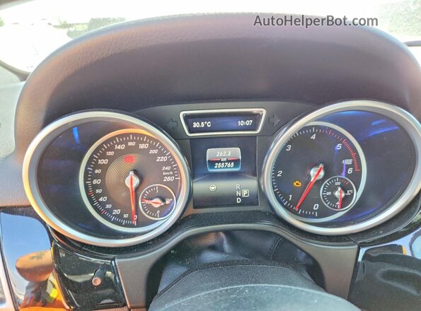 4JGDA2EB3GA758290 2016 MERCEDES-BENZ GLE Black ხელსაწყოთა პანელის ხედი