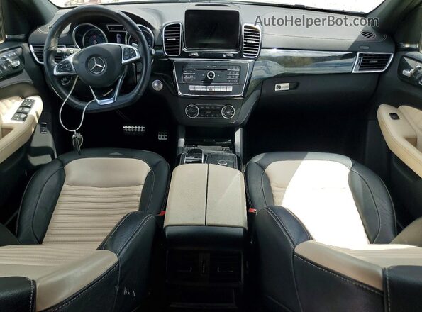 4JGDA5GB7HA864578 2017 MERCEDES-BENZ GLE Gray Widok deski rozdzielczej