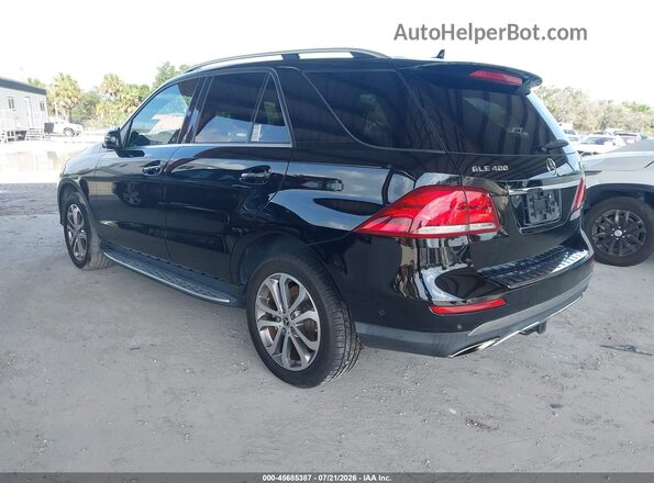 4JGDA5GB8KB204549 2019 MERCEDES-BENZ GLE 400 Black Tył lewy