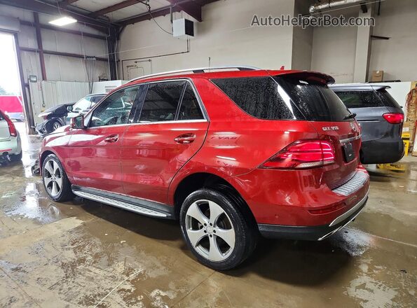 4JGDA5HB0GA601569 2016 MERCEDES-BENZ GLE Красный Задняя левая четверть