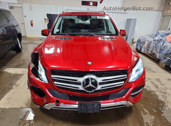 4JGDA5HB0GA601569 2016 MERCEDES-BENZ GLE Красный Вид спереди