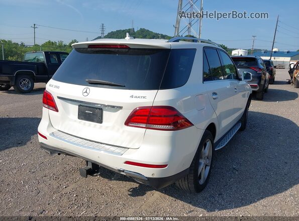 4JGDA5HB0GA643725 2016 MERCEDES-BENZ GLE 350 White Tył prawy