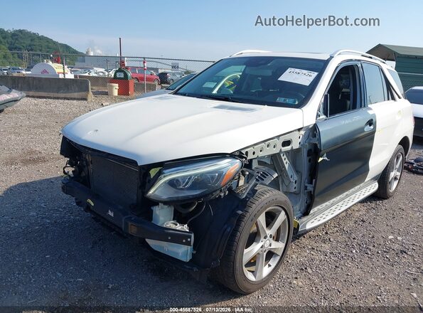 4JGDA5HB0GA643725 2016 MERCEDES-BENZ GLE 350 White Widok z przodu