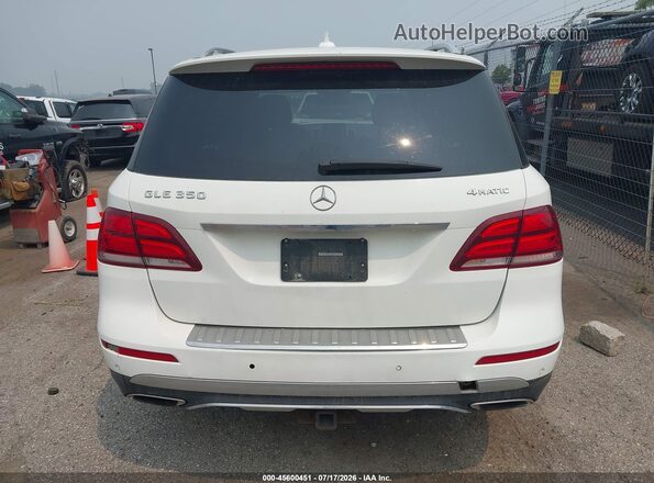 4JGDA5HB0GA697414 2016 MERCEDES-BENZ GLE 350 White 