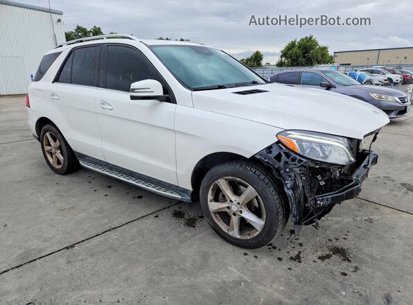 4JGDA5HB0HA884461 2017 MERCEDES-BENZ GLE White Przód prawy