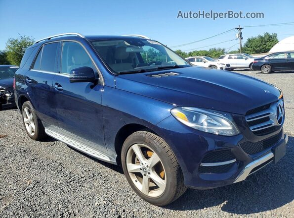4JGDA5HB0HA945582 2017 MERCEDES-BENZ GLE Blue Delantero derecho