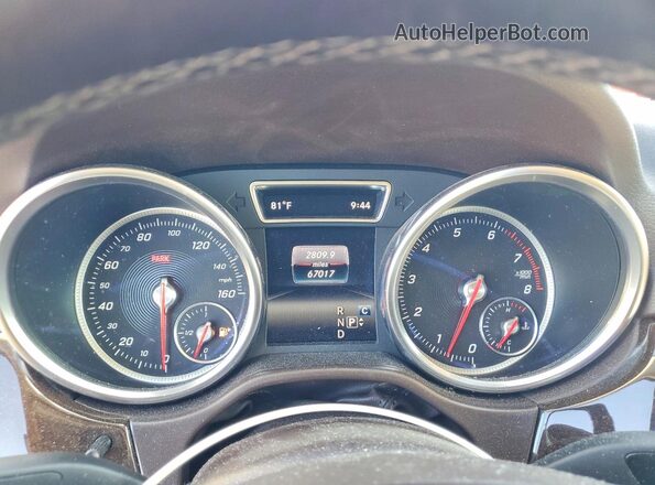 4JGDA5HB0HA945582 2017 MERCEDES-BENZ GLE Blue Vista del cuadro de instrumentos
