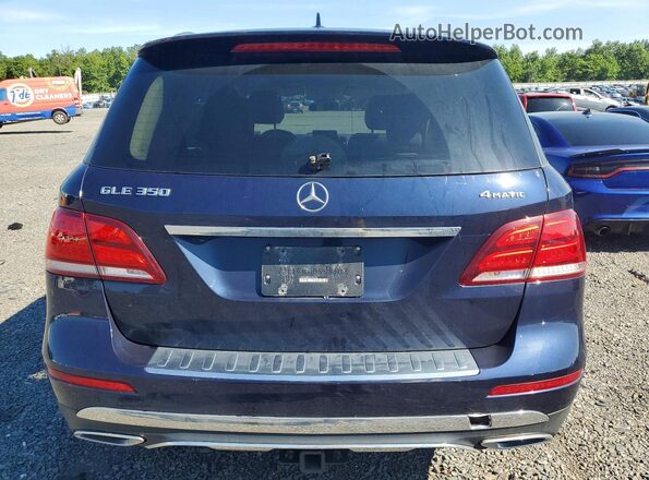 4JGDA5HB0HA945582 2017 MERCEDES-BENZ GLE Blue Vista trasera