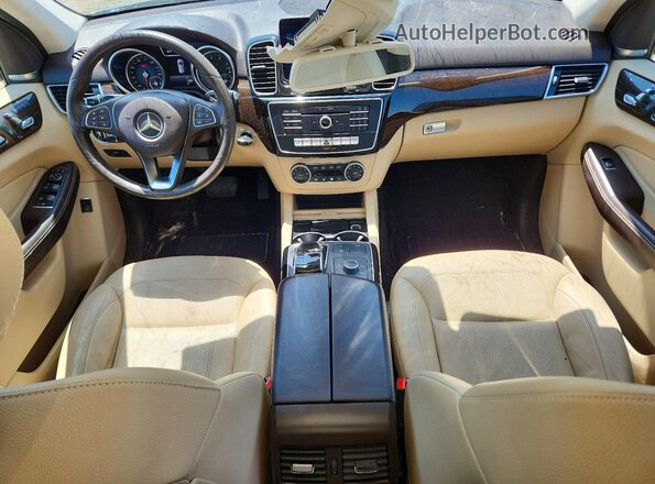 4JGDA5HB1HA912753 2017 MERCEDES-BENZ GLE Blue Вид панелі приладів