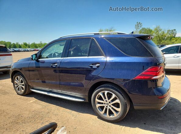 4JGDA5HB1HA912753 2017 MERCEDES-BENZ GLE Blue Задня ліва чверть