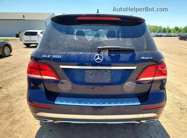4JGDA5HB1HA912753 2017 MERCEDES-BENZ GLE Blue Вид ззаду