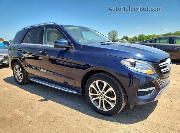 4JGDA5HB1HA912753 2017 MERCEDES-BENZ GLE Blue Передня права чверть