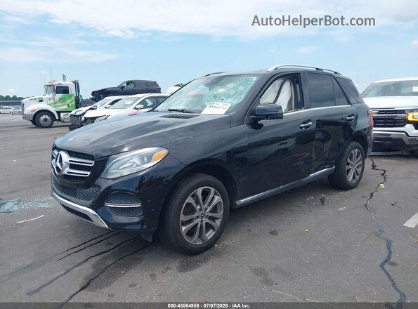 4JGDA5HB1HA976615 2017 MERCEDES-BENZ GLE 350 Черный Передняя левая четверть