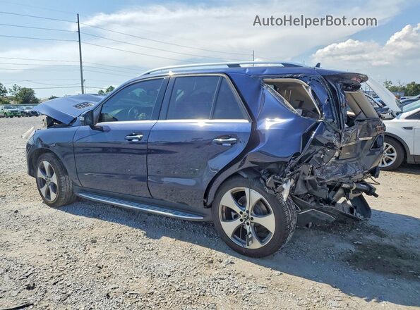 4JGDA5HB1JB017103 2018 MERCEDES-BENZ GLE Blue Rear left