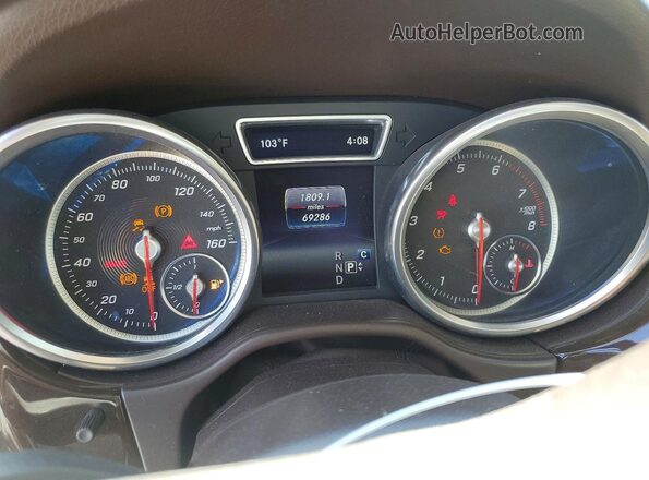 4JGDA5HB1JB017103 2018 MERCEDES-BENZ GLE Blue Instrument cluster view