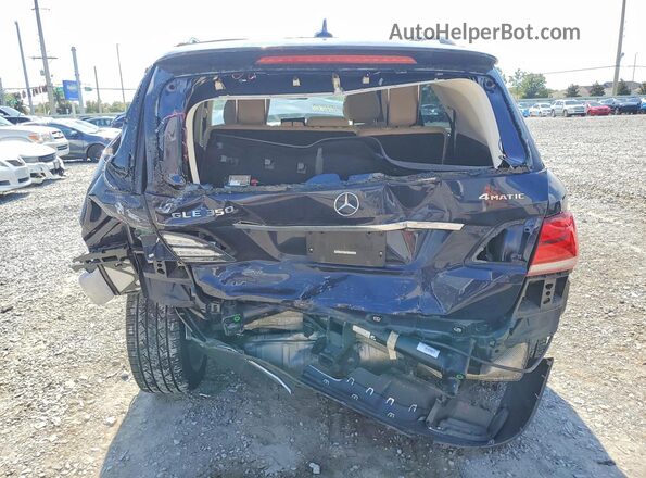 4JGDA5HB1JB017103 2018 MERCEDES-BENZ GLE Blue Rear view