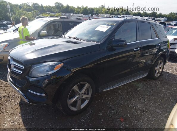 4JGDA5HB2GA753871 2016 MERCEDES-BENZ GLE 350 Черный Передняя левая четверть