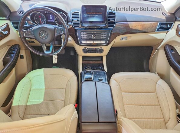 4JGDA5HB2HA818896 2017 MERCEDES-BENZ GLE White Widok deski rozdzielczej