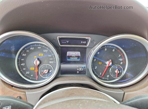 4JGDA5HB2JB186546 2018 MERCEDES-BENZ GLE White Widok zestawu wskaźników