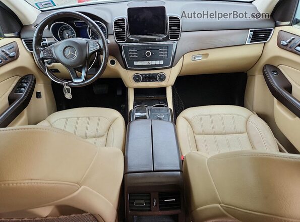 4JGDA5HB2JB186546 2018 MERCEDES-BENZ GLE White Widok deski rozdzielczej