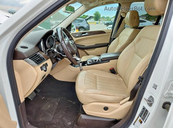 4JGDA5HB2JB186546 2018 MERCEDES-BENZ GLE White Widok wnętrza z przodu