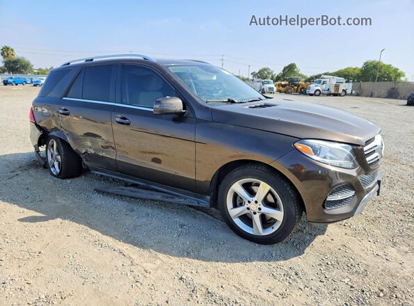 4JGDA5HB3GA807047 2016 MERCEDES-BENZ GLE Коричневый Передняя правая четверть