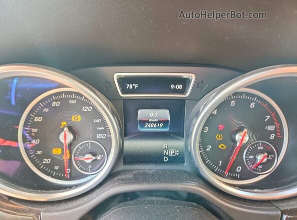 4JGDA5HB3GA807047 2016 MERCEDES-BENZ GLE Коричневый Вид щитка приборов