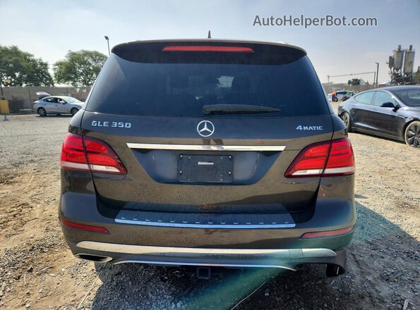 4JGDA5HB3GA807047 2016 MERCEDES-BENZ GLE Коричневый Вид сзади