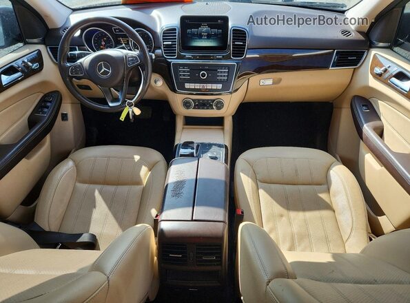 4JGDA5HB3GA807047 2016 MERCEDES-BENZ GLE Коричневый Вид панели приборов