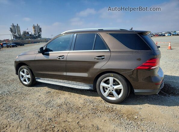 4JGDA5HB3GA807047 2016 MERCEDES-BENZ GLE Коричневый Задняя левая четверть