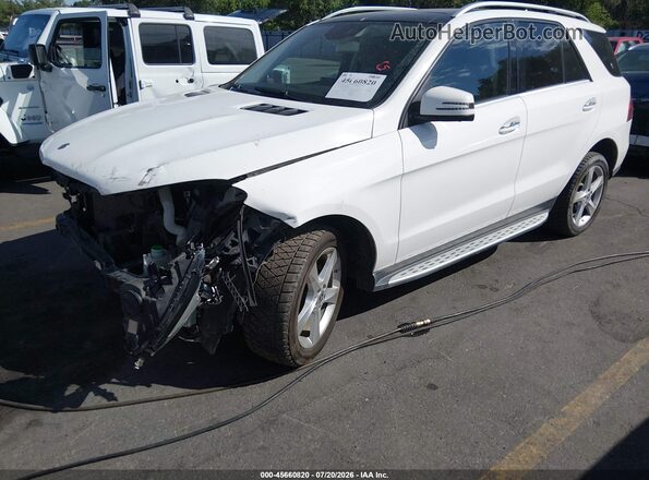 4JGDA5HB3JB137257 2018 MERCEDES-BENZ GLE 350 Белый Передняя левая четверть