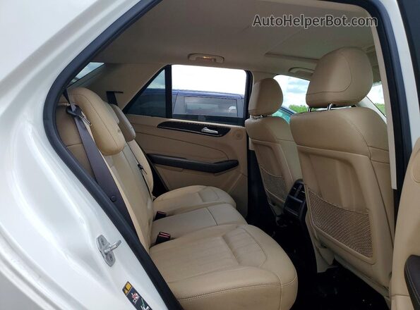 4JGDA5HB4HA820245 2017 MERCEDES-BENZ GLE White უკანა სალონის ხედი