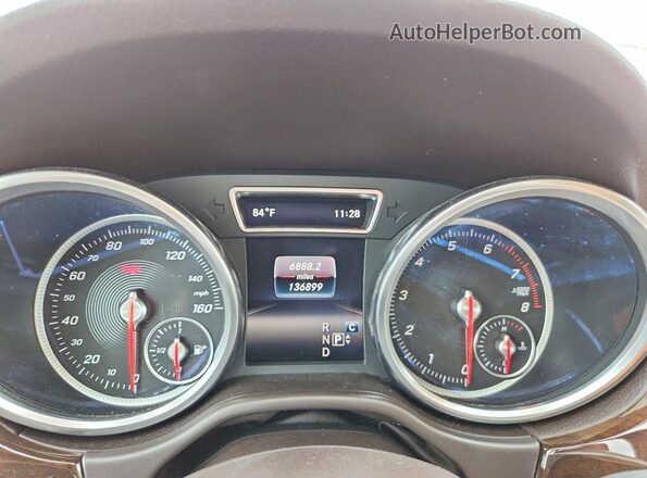 4JGDA5HB4HA908695 2017 MERCEDES-BENZ GLE White Vista del cuadro de instrumentos