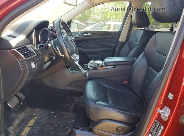 4JGDA5HB4HA928168 2017 MERCEDES-BENZ GLE Red Front interior view