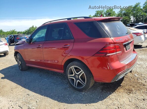 4JGDA5HB4HA928168 2017 MERCEDES-BENZ GLE Red Rear left
