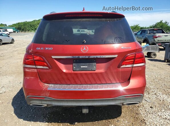 4JGDA5HB4HA928168 2017 MERCEDES-BENZ GLE Red Rear view