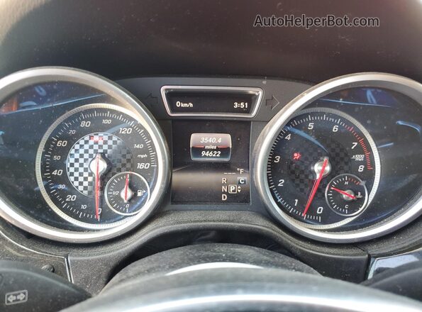 4JGDA5HB4HA928168 2017 MERCEDES-BENZ GLE Red Instrument cluster view