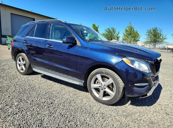 4JGDA5HB5GA769269 2016 MERCEDES-BENZ GLE Blue Delantero derecho