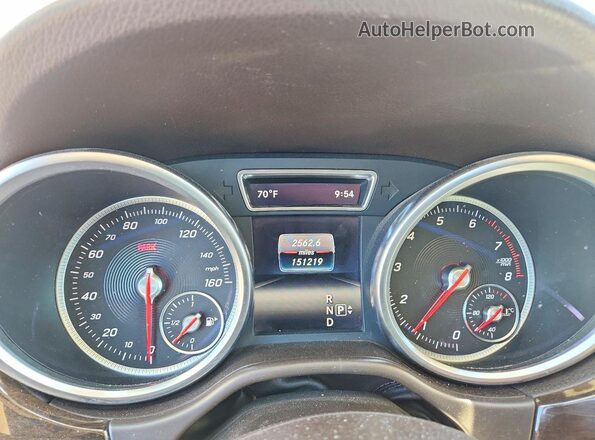 4JGDA5HB5GA769269 2016 MERCEDES-BENZ GLE Blue Vista del cuadro de instrumentos