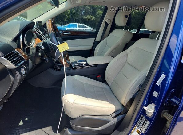 4JGDA5HB5HA840231 2017 MERCEDES-BENZ GLE Blue Widok wnętrza z przodu