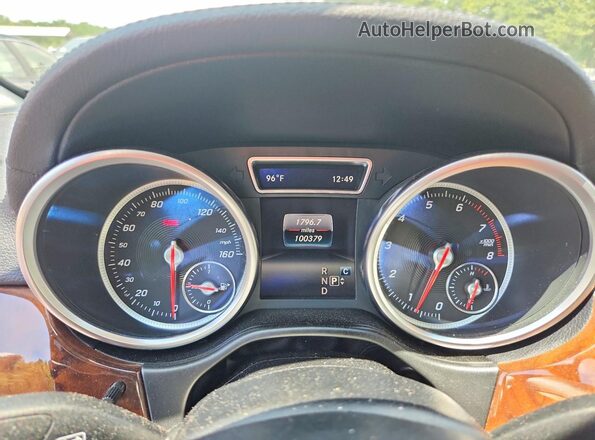 4JGDA5HB5HA840231 2017 MERCEDES-BENZ GLE Blue Widok zestawu wskaźników