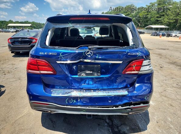 4JGDA5HB5HA840231 2017 MERCEDES-BENZ GLE Blue Widok z tyłu