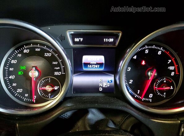 4JGDA5HB5HA916787 2017 MERCEDES-BENZ GLE Black Widok zestawu wskaźników